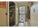 Mudroom with pet door and shelving at 2008 Highway 92 S, Fayetteville, GA 30215