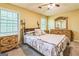 Bedroom with traditional furniture, ceiling fan and two windows at 675 Granby Hill Pl, Alpharetta, GA 30022