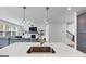 Open concept kitchen with island and living room, perfect for entertaining and Gathering gatherings at 1393 Halpern Nw Ln, Kennesaw, GA 30144