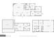 House floor plans for first floor, second floor, and basement layout showing dimensioned rooms and features at 335 Winding Stream Trl, Hampton, GA 30228