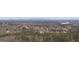 Expansive aerial view showing the neighborhood landscape with lush greenery and distant mountains at 2358 New Salem Trce, Marietta, GA 30064