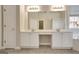 Bathroom showcasing dual sinks, a large mirror, and separate tub and shower for added convenience at 1619 Cascade Overlook, Peachtree City, GA 30269