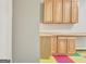 A work area or hobby space with wooden cabinetry and a countertop, illuminated by natural light at 1619 Cascade Overlook, Peachtree City, GA 30269