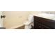 Cozy half bathroom features a modern vanity and toilet with stylish fixtures and neutral decor at 305 Wheeler Creek Ln # 21, Mcdonough, GA 30252