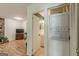 Hallway laundry closet featuring a washer and dryer at 1325 E Forrest Ave, East Point, GA 30344