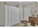 Bathroom with a shower, neutral color palette, and modern fixtures for a clean, updated look at 1105 Astoria Ln, Peachtree City, GA 30269