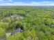 Expansive aerial view showcases a sprawling property with pool nestled amidst a dense forest canopy at 3985 Randall Mill Nw Rd, Atlanta, GA 30327