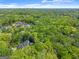 Expansive aerial view showcases a luxurious home nestled amidst lush greenery and mature trees, offering privacy and serenity at 3985 Randall Mill Nw Rd, Atlanta, GA 30327