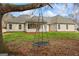 Large backyard features a unique tree swing, offering a fun and relaxing outdoor space at 115 Stewart Hollow Ln, Covington, GA 30016