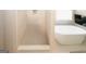 Modern bathroom featuring a standalone soaking tub and glass enclosed walk-in shower at 1417 Se Pickett'S Ct, Conyers, GA 30013