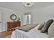 Tastefully decorated main bedroom with hard wood floors, an ensuite bath and great closet space at 308 Summer Pl, Peachtree City, GA 30269