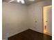 Bedroom with hardwood floors and an en-suite bathroom at 6935 Oakhill Cir, Austell, GA 30168