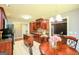 Charming kitchen with wooden cabinets and a breakfast nook at 1252 Heritage Dr, Villa Rica, GA 30180