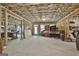 Spacious unfinished basement with exposed framework, ready for customization at 608 White Cedar Ct, Peachtree City, GA 30269