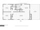Floor plan showing the layout of the home, including bedrooms, bathrooms, kitchen, living room and carport at 264 Rockin Hill Sw Dr, Marietta, GA 30060