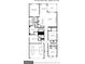 Detailed floor plan showcasing the layout of the home, including the primary bedroom, in-law suite, and garage at 790 Riverwood Pass, Dallas, GA 30157