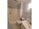 Well-maintained bathroom with a standing shower and storage at 222 Flat Creek Ct, Peachtree City, GA 30269