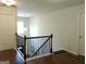 Upstairs hallway featuring hardwood floors, white doors, and neutral walls, creates a clean and bright walkway at 1253 Heartwood Ave, Mcdonough, GA 30253