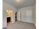 Neutral bedroom featuring carpet floors, a bathroom, and two closets at 1162 Ida Woods Ln # 23, Lawrenceville, GA 30045