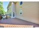 Back deck offering exterior door access, the perfect space for relaxation and outdoor enjoyment at 1275 Mill Shyre Way, Lawrenceville, GA 30043