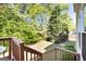 Backyard view with lush greenery and privacy, creating a serene outdoor oasis and backyard at 1275 Mill Shyre Way, Lawrenceville, GA 30043