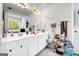 Bright bathroom with double vanity, large mirror, and lots of space at 1275 Mill Shyre Way, Lawrenceville, GA 30043