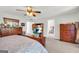 Comfortable main bedroom with attached ensuite bathroom at 1275 Mill Shyre Way, Lawrenceville, GA 30043
