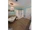 Elegant bathroom featuring a clawfoot tub, tile floor, and walk-in shower at 140 Julie Rd, Tyrone, GA 30290