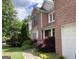 Brick home with well-manicured lawn, sidewalk and mature trees in a quiet residential neighborhood at 514 Augusta Dr, Canton, GA 30115