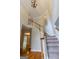 Elegant foyer features hardwood floors, a staircase with wooden railings, and an open layout at 6205 Collingham Trce, Cumming, GA 30040