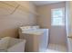 Laundry room featuring new appliances, sink, shelving and a window at 6205 Collingham Trce, Cumming, GA 30040