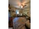 Bedroom with an accent rug, sitting chair, and 