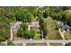 A high angle of the property and neighboring area features lush greenery, pools, and well maintained yards at 3222 Bay View Dr, Jonesboro, GA 30236