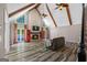 Spacious living room with high vaulted ceilings, brick fireplace, and access to the pool area at 3222 Bay View Dr, Jonesboro, GA 30236