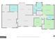 Detailed floor plan showing the layout of the home including bedrooms, bathrooms, kitchen, and living spaces at 90 Harlin Ct, Covington, GA 30014