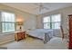 Bedroom with light from the windows at 26 Cobblestone Crk, Peachtree City, GA 30269