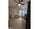Neutral bedroom with carpet, ceiling fan and a dedicated desk area at 2681 Mariner Way, Villa Rica, GA 30180