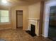 Bedroom featuring linoleum flooring and access to closet and kitchen at 4 Maple St, Porterdale, GA 30014