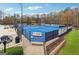 Community tennis courts with benches and shaded seating areas at 5114 Verbena Nw Dr, Acworth, GA 30102
