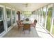 Inviting screened porch features comfortable seating and views of the surrounding greenery at 301 Spruill Bridge Rd, Temple, GA 30179