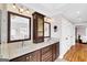 This main bathroom features a double vanity, great light and a connecting door at 513 Viridian Vw, Peachtree City, GA 30269