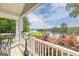 Outdoor porch with stunning golf course and lake views at 513 Viridian Vw, Peachtree City, GA 30269