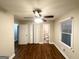 Cozy bedroom with ceiling fan and wood flooring at 2965 Meadowview Se Dr, Atlanta, GA 30316