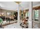 Elegant foyer with marble floors and views to the living spaces beyond, showcasing the home's spacious layout and classic design at 608 Wingspread, Peachtree City, GA 30269