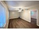 Open-concept living room boasts modern flooring, large windows, and recessed lighting for a comfortable space at 4505 Wonder Valley Trl, Decatur, GA 30034