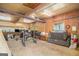 Spacious garage featuring exposed beams and abundant storage space for various needs and projects at 73 Highpoint Ln, Locust Grove, GA 30248