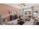 Comfortable living room with neutral tones and stylish decor at 350 Friendship Oak Way, Hampton, GA 30228