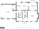 Detailed floor plan showcasing the layout of the home including the kitchen, dining room, and living spaces at 180 Bentley Way, Fayetteville, GA 30214