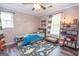 A bedroom that features a unique design and modern decor at 120 Trisha Ln, Grantville, GA 30220