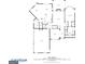 Detailed floor plan of the home's first floor, showcasing its layout and dimensions at 189 Willowleaf Way, Sharpsburg, GA 30277